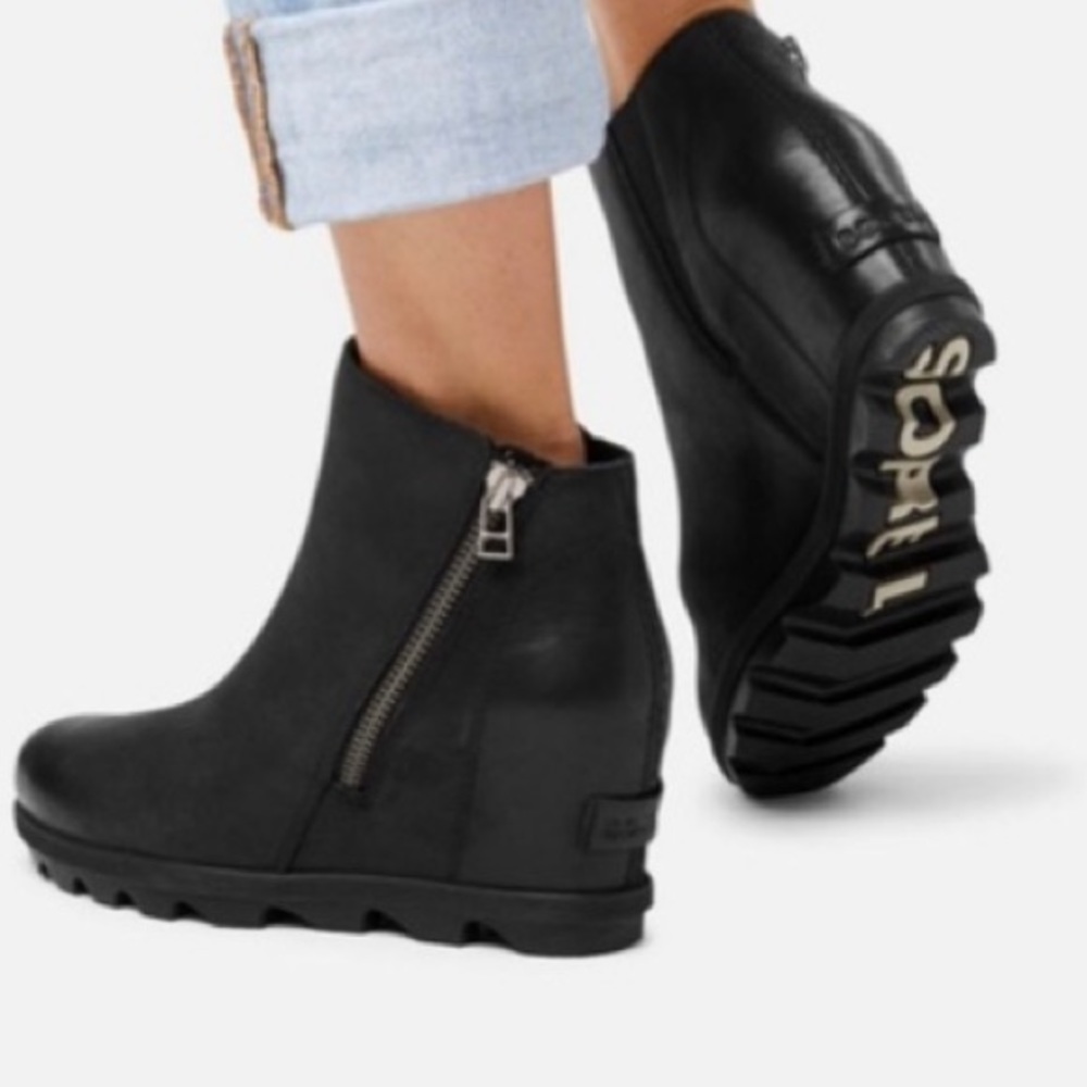 Sorel Black Suede Ankle Boots - Size 8.5 US